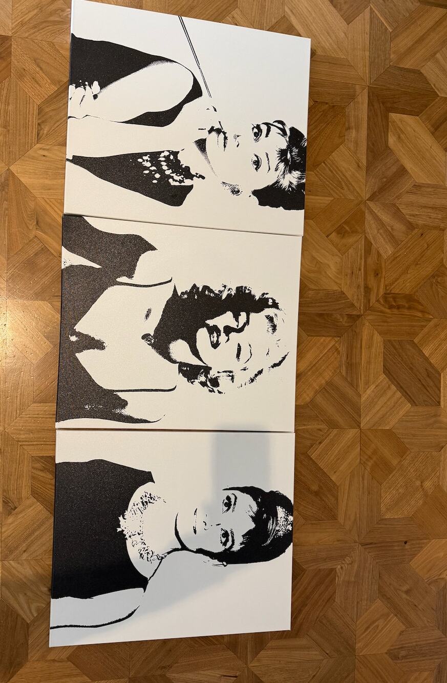 Hollywood Icons Triptych – Audrey Hepburn & Marilyn Monroe Canvas Set